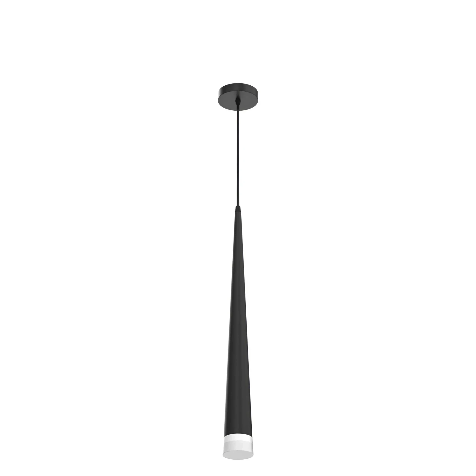 LAMPARA COLGANTE CONO NEGRA 1L G9 4