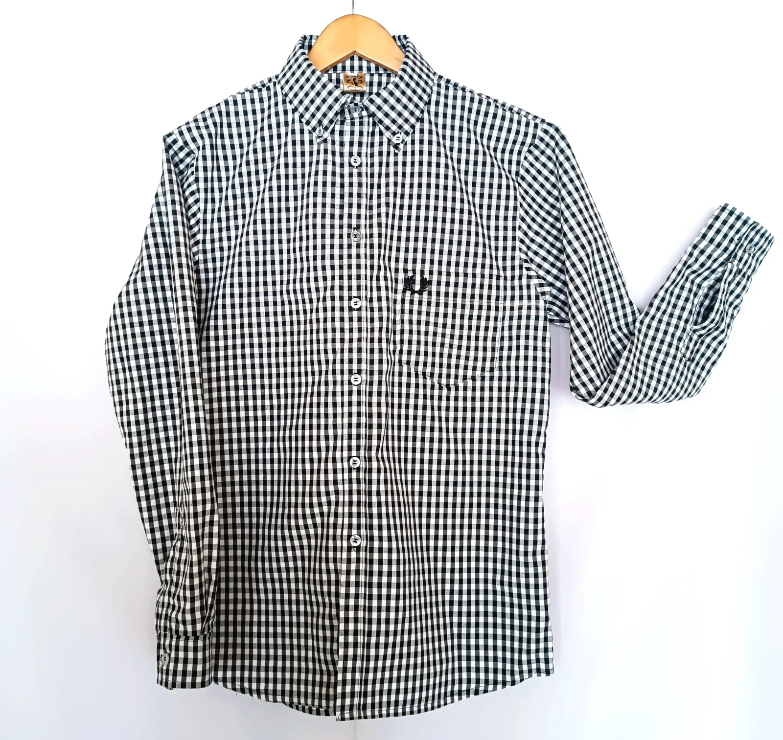 Camisa cuadros pequeños talla XL 