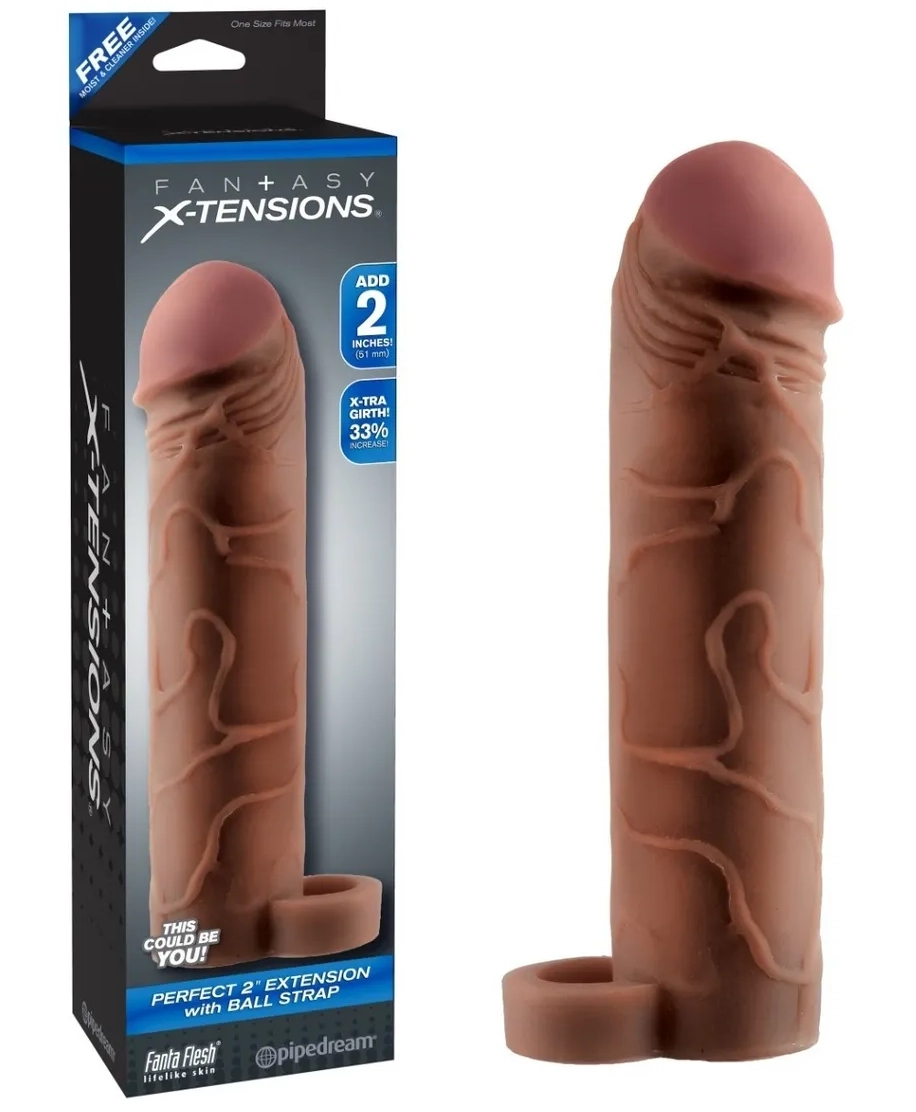 Perfect 2" Extension with Ball Strap Brown