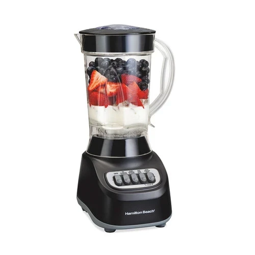 HB Smoothie 48 Oz Plastic Jar 50180FG Black
