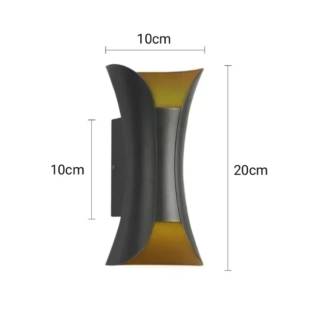 APLIQUE PARED LED CORBATIN NEGRO 10W 6