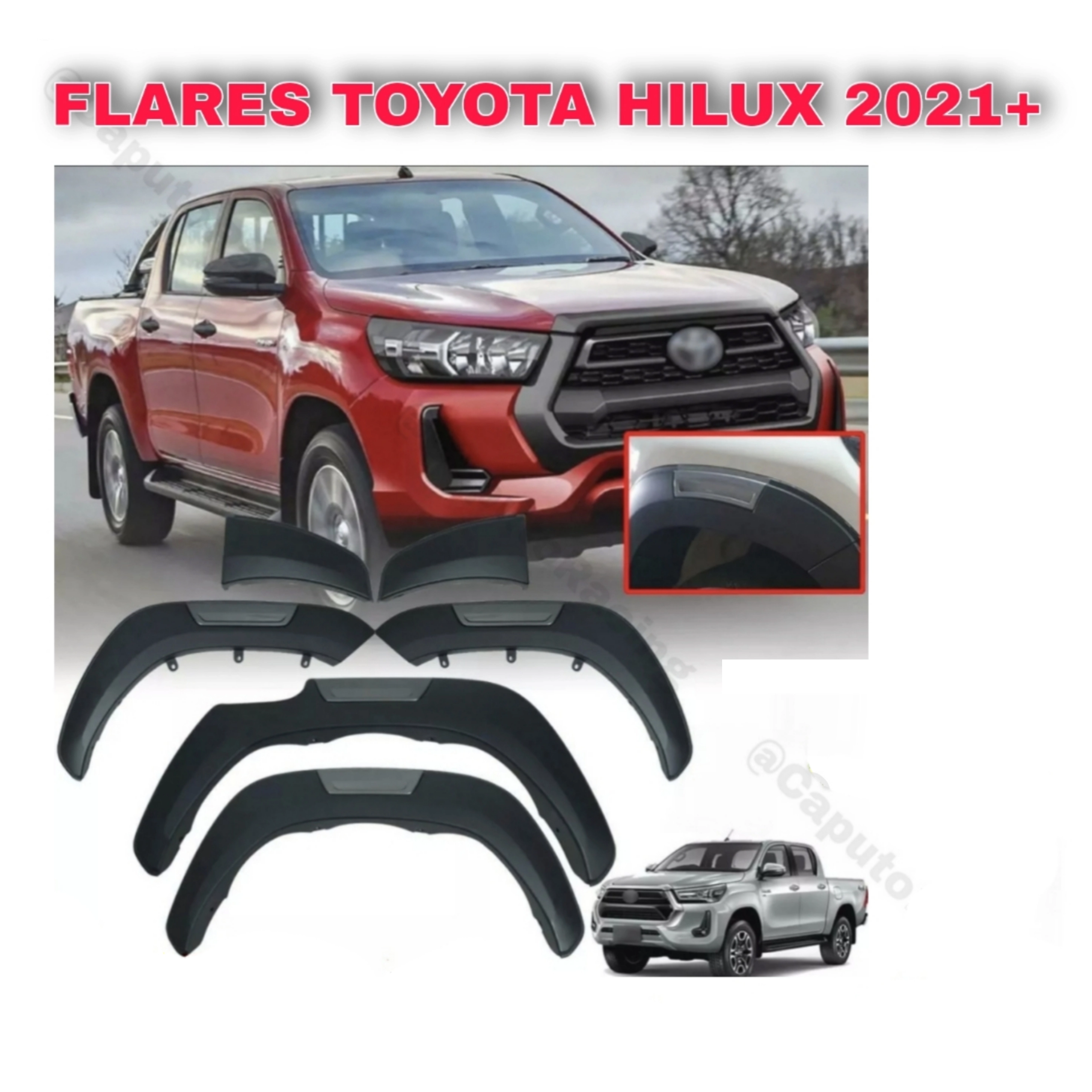 FLARES TOYOTA HILUX 2021