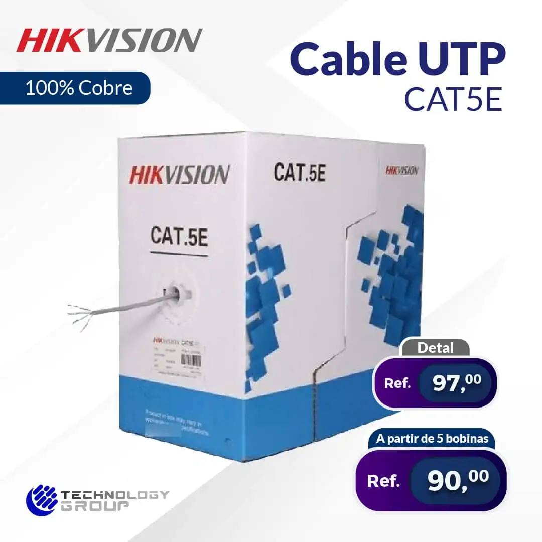 Cable utp cat5 Hikvision 