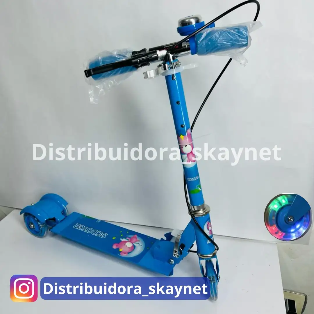 Patineta Monopatín Scooter 3 Ruedas Plegable Niños Niñas 2