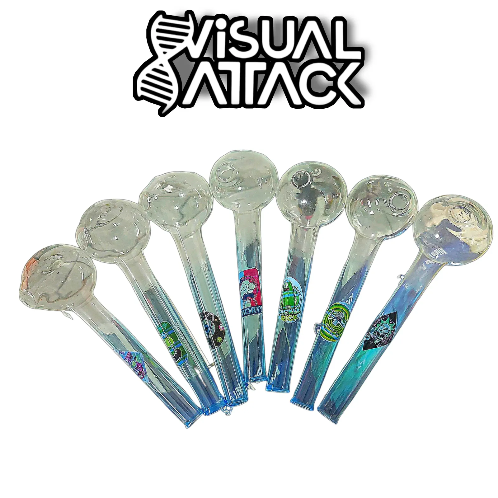 Pipa de Cristal Rick and Morty Grande 