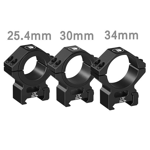 MONTURA PARA RIEL DE 22 MM Y TUPO DE 25.4/30/34 MM 3