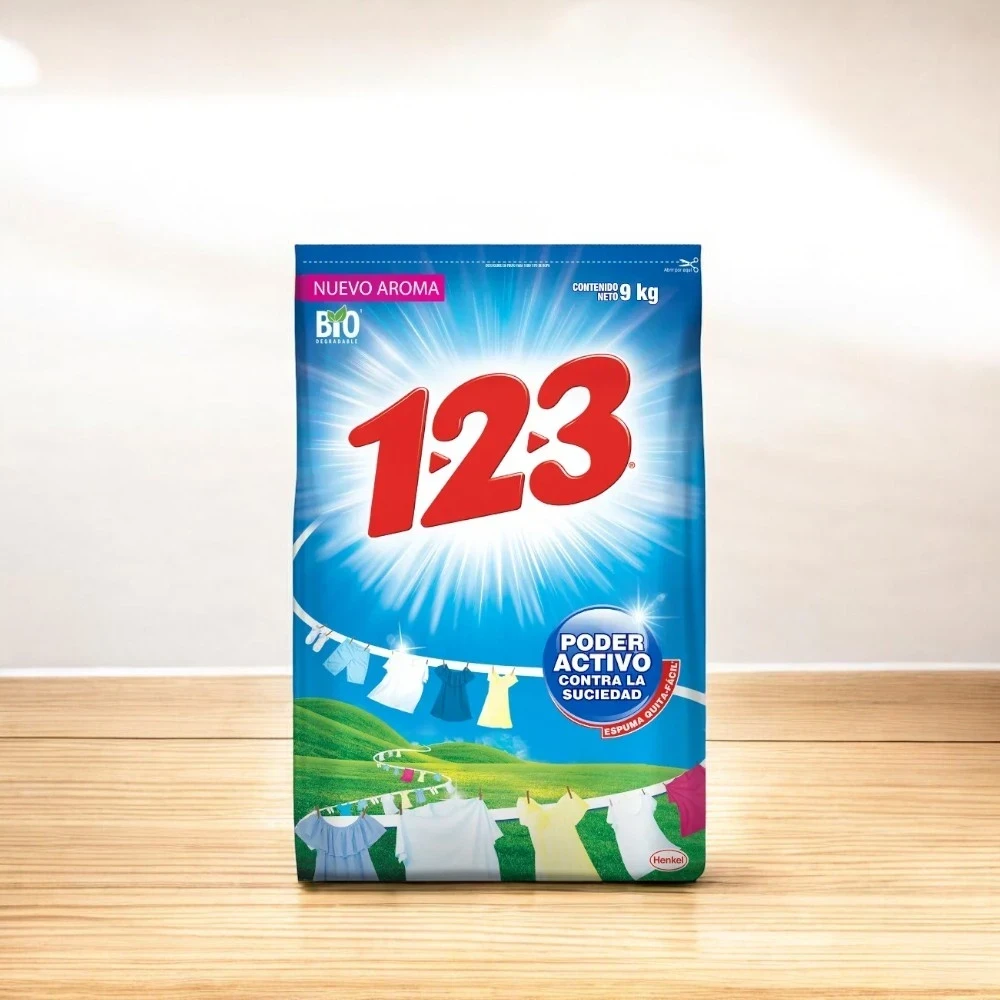 DETERGENTE EN POLVO 123 9K