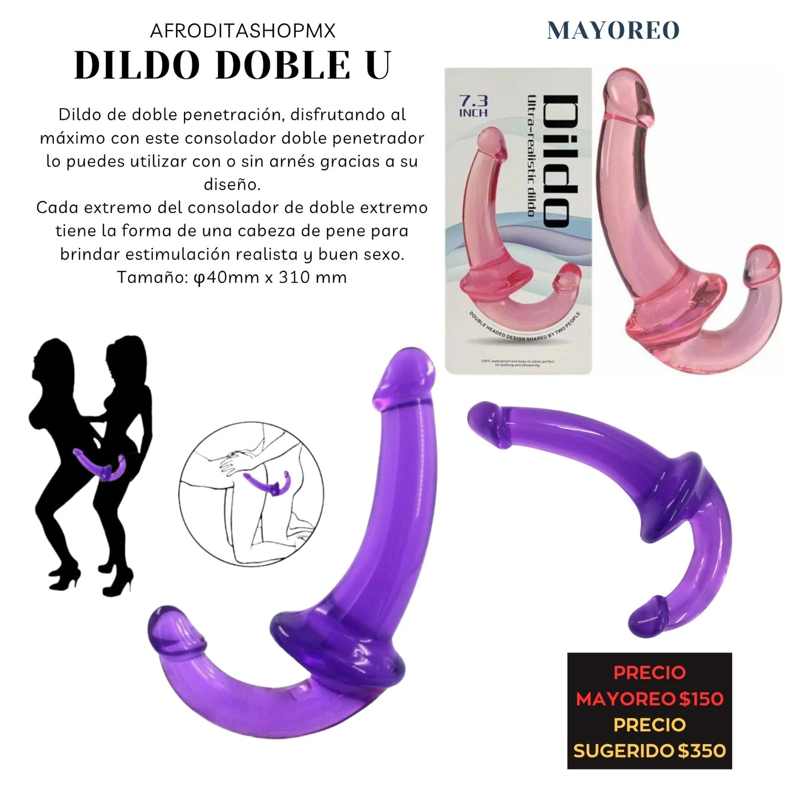 DILDO DOBLE U