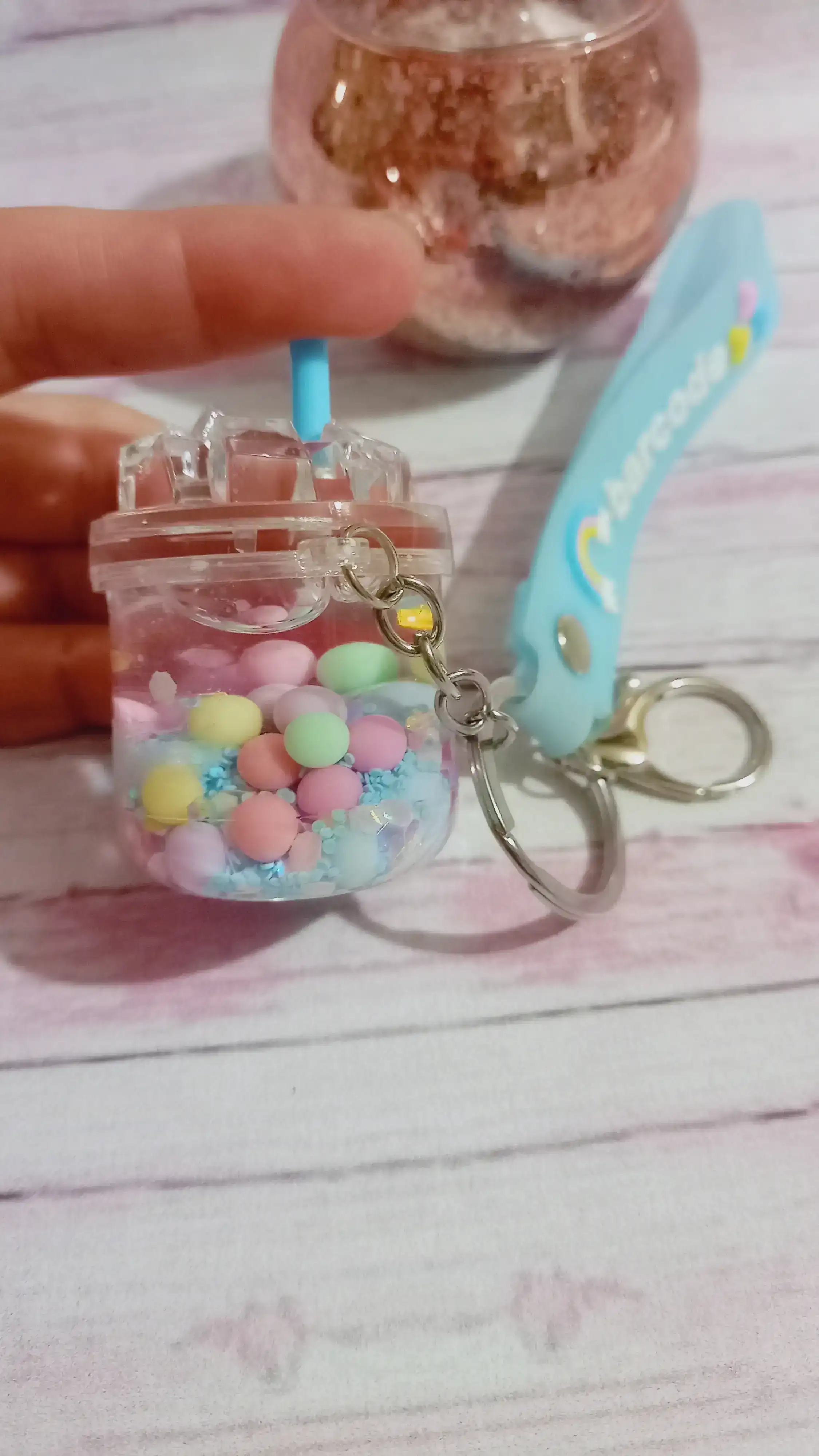 Dije con malteada con bolitas y grille 🍹