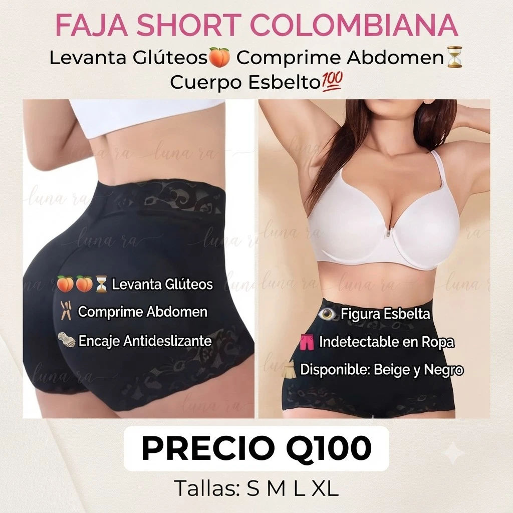 FAJA SHORT 🩳 COLOMBIANA