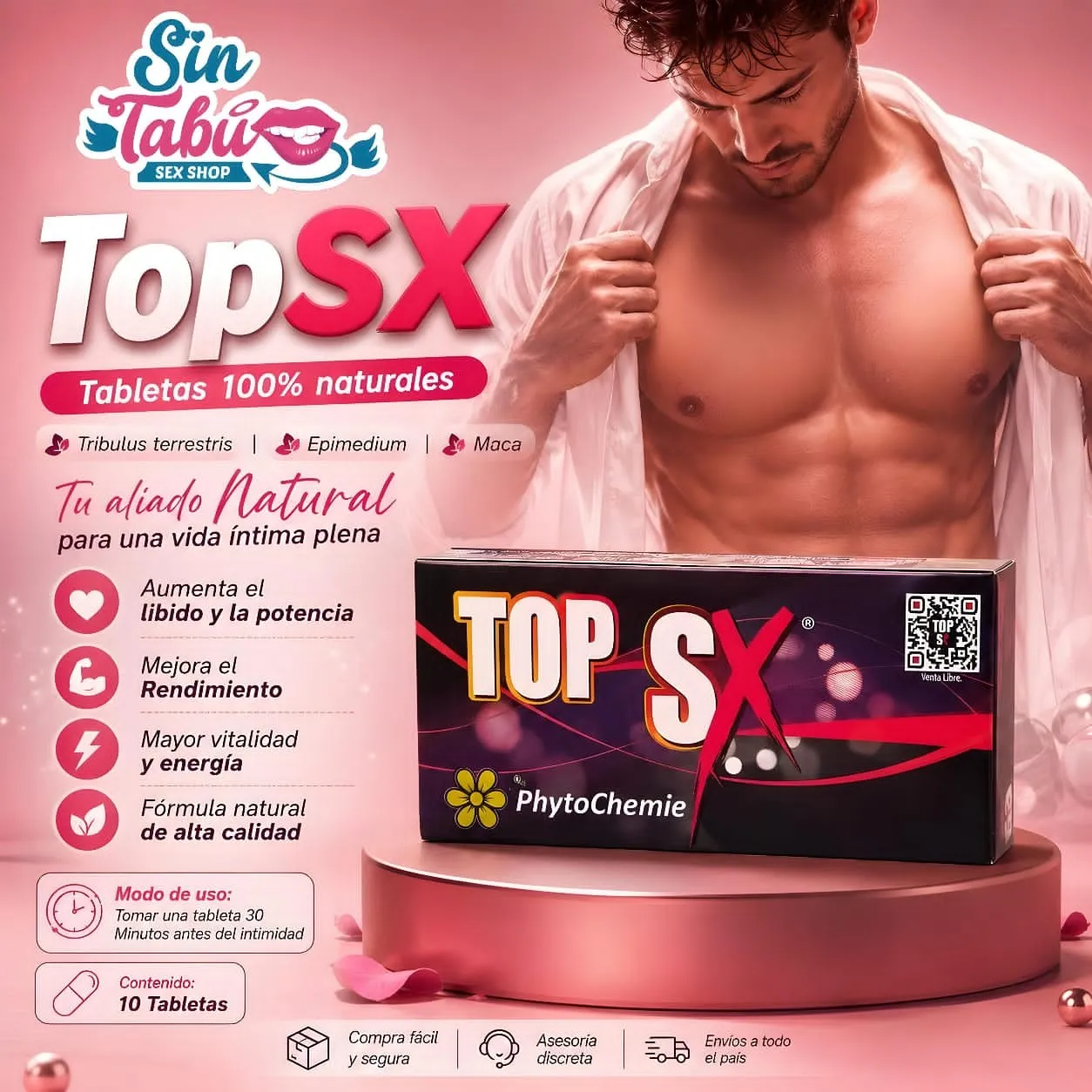 POTENCIADOR MASCULINO TOP SX