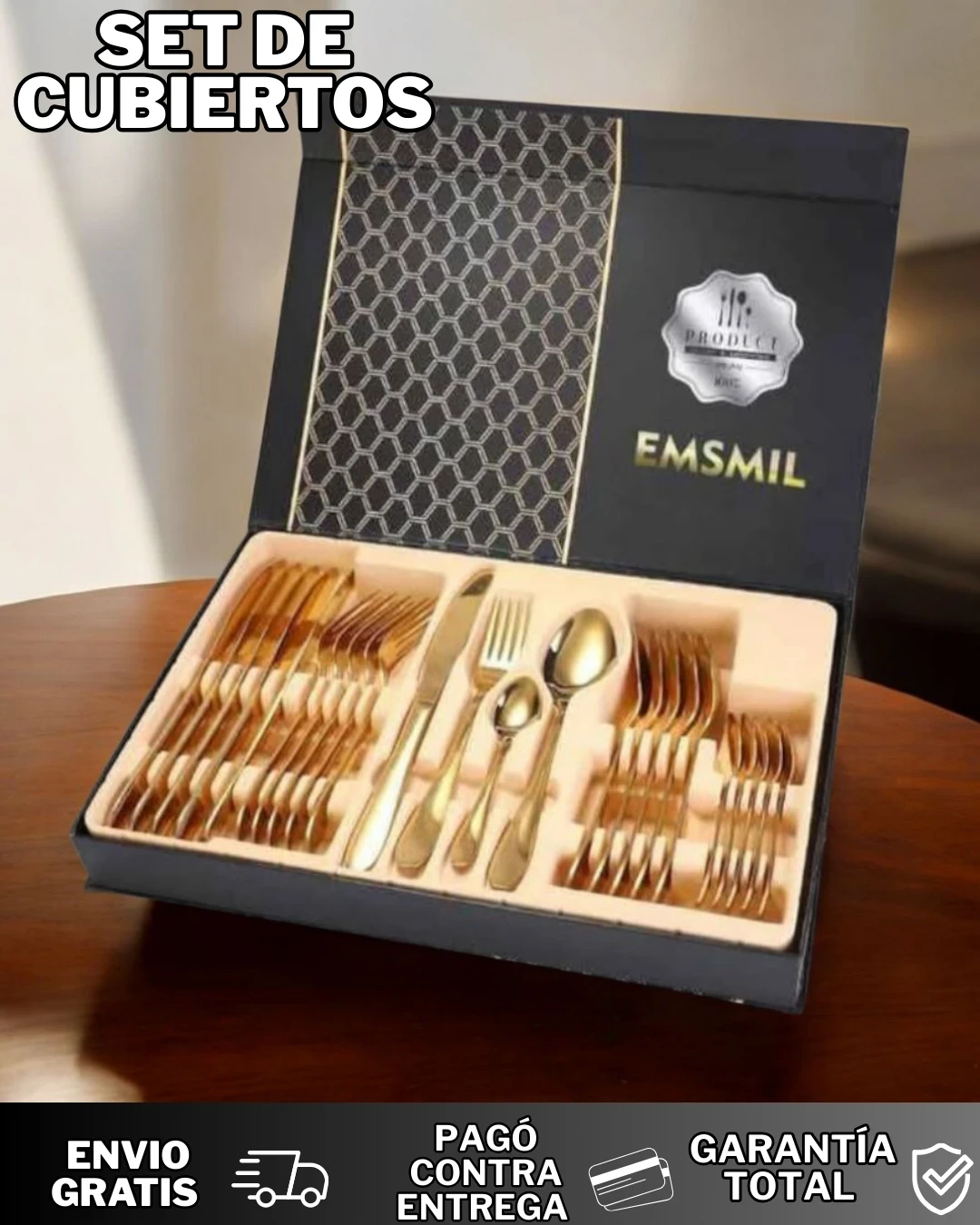 KIT DE CUBIERTOS 24 PZS 