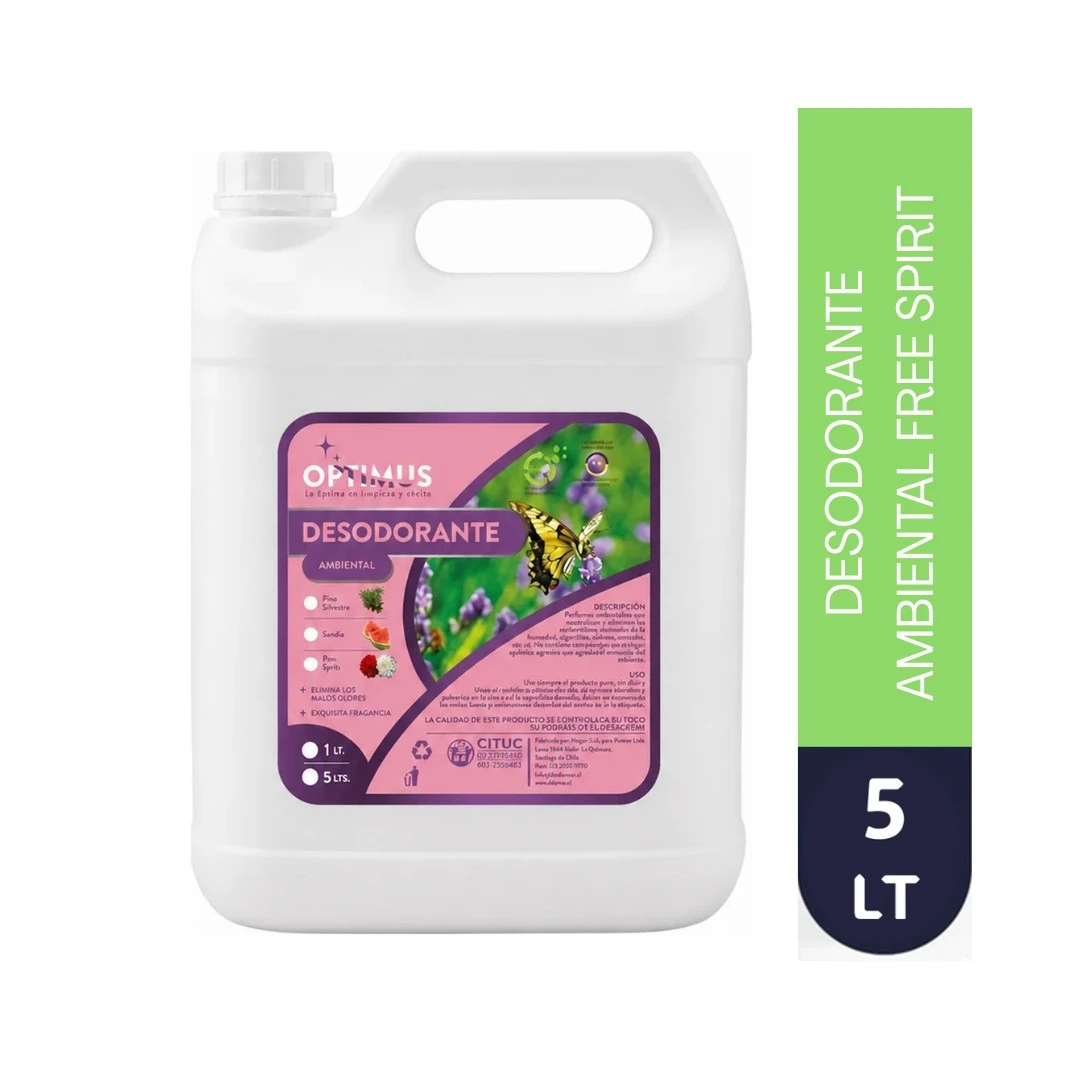 DESODORANTE AMBIENTAL FREE SPIRIT 5 LT