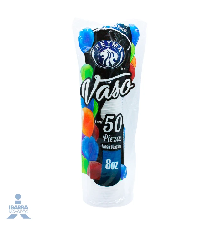 Vaso de plástico Reyma 8 oz 50 pz