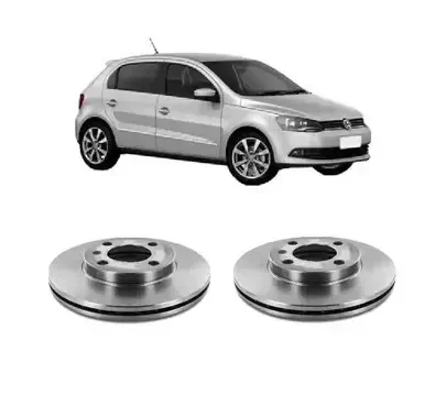 Par discos freno vent. Gol / Saveiro 2008-2021 Aro 14 / HF87A