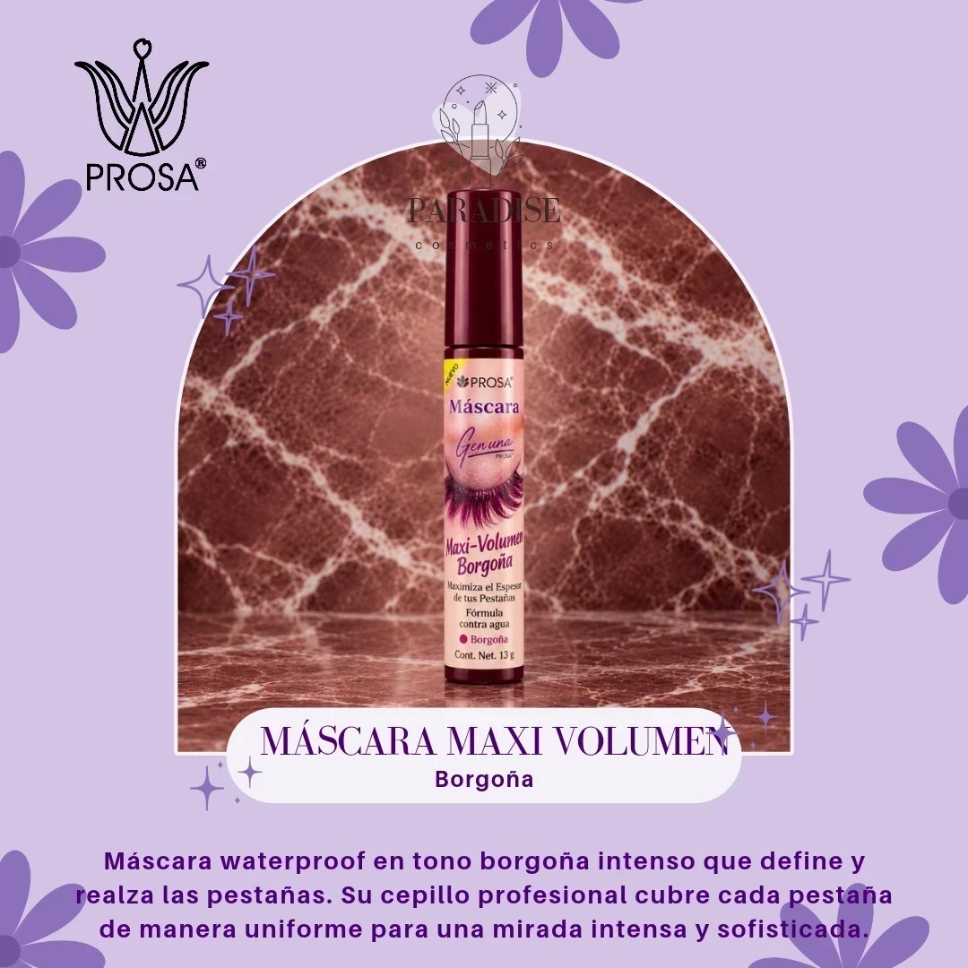 Máscara Maxi Volumen Borgoña