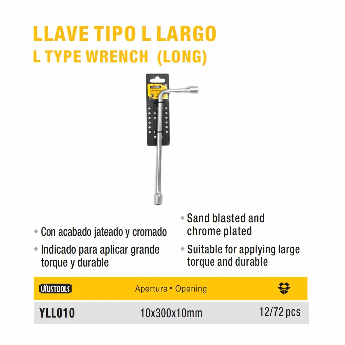 LLAVE L UYUST (PIPA) 10MM