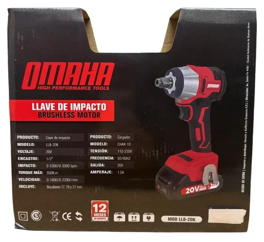 LLAVE DE IMPACTO OMAHA LLB-20K 4