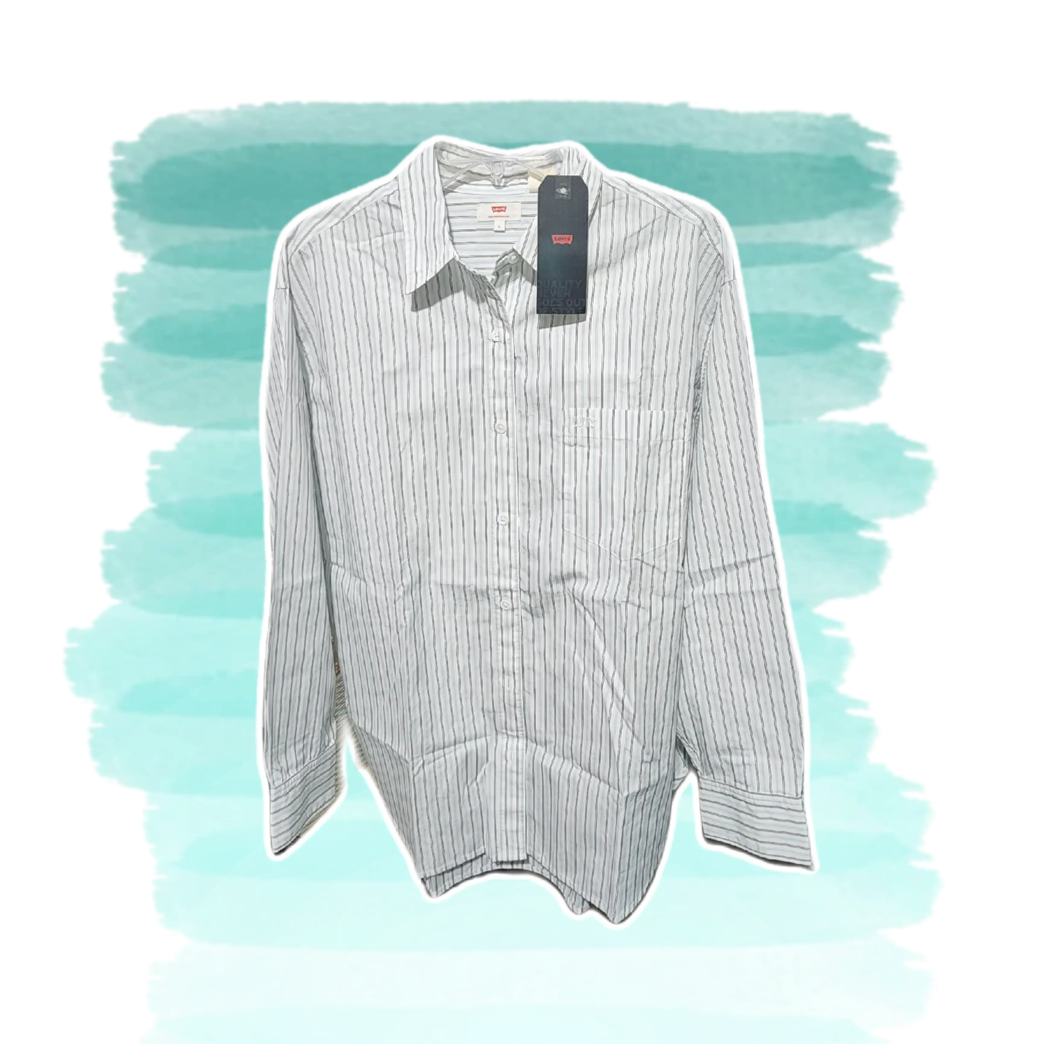 Camisa blanca c/ rayas