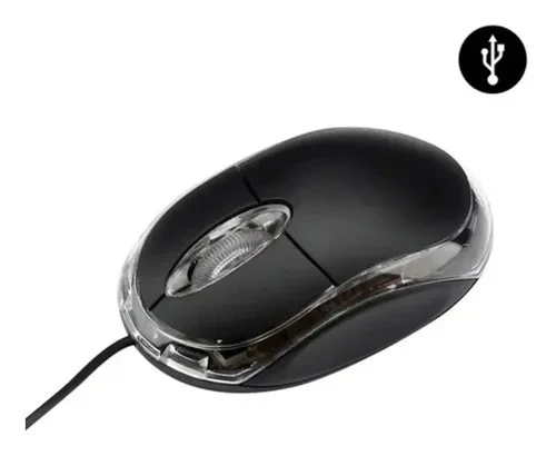 Mouse Optico Wired Usb Scroll Color Negro 4