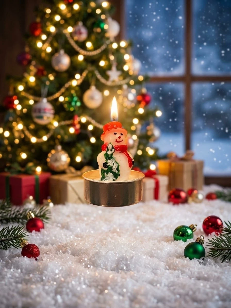 Paquete de 3 velas navideñas  2