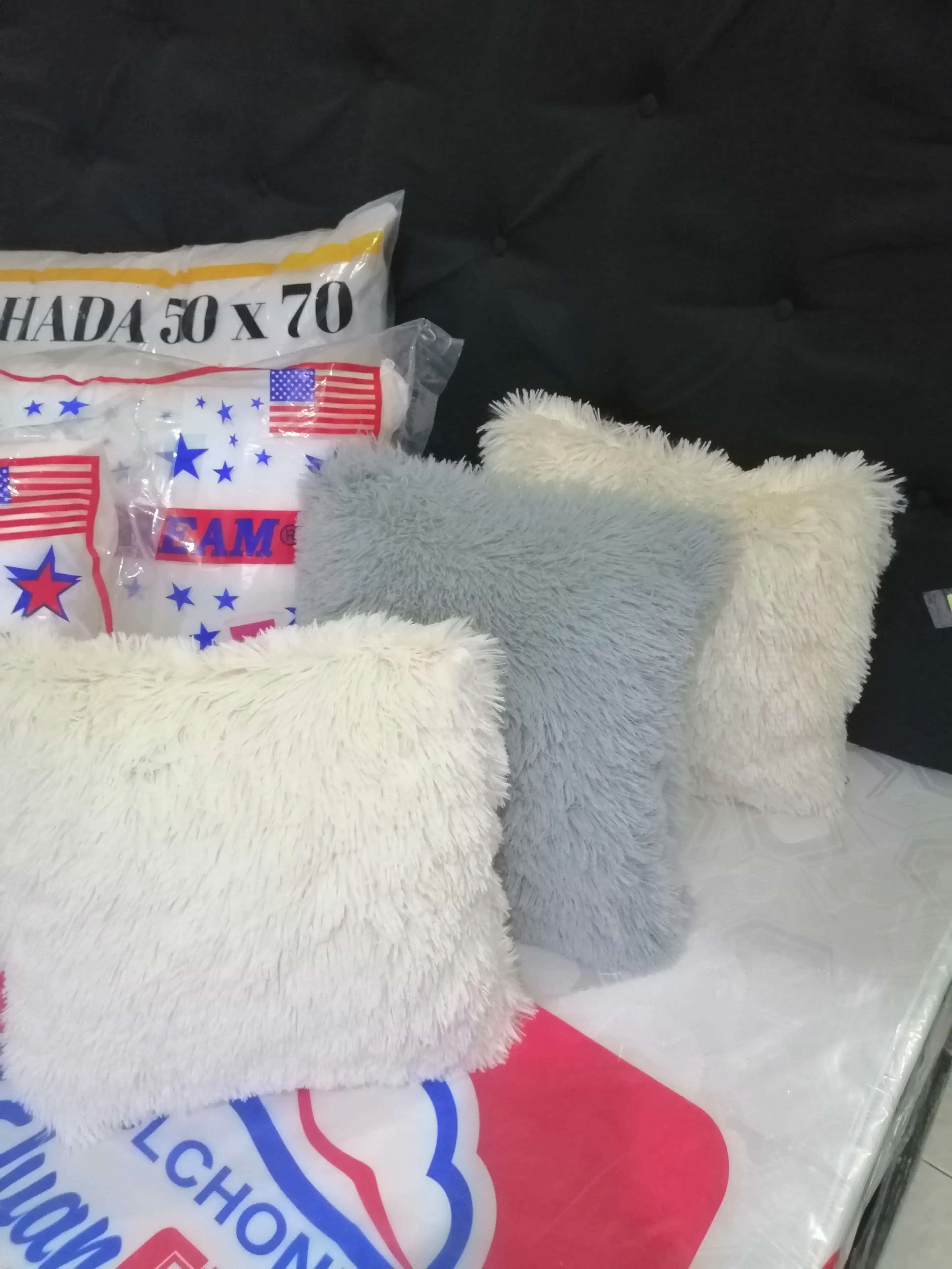 Cojines en tela peluche  2