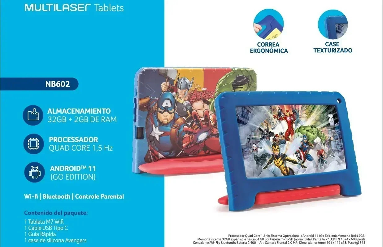 TABLET MULTILASER NB602