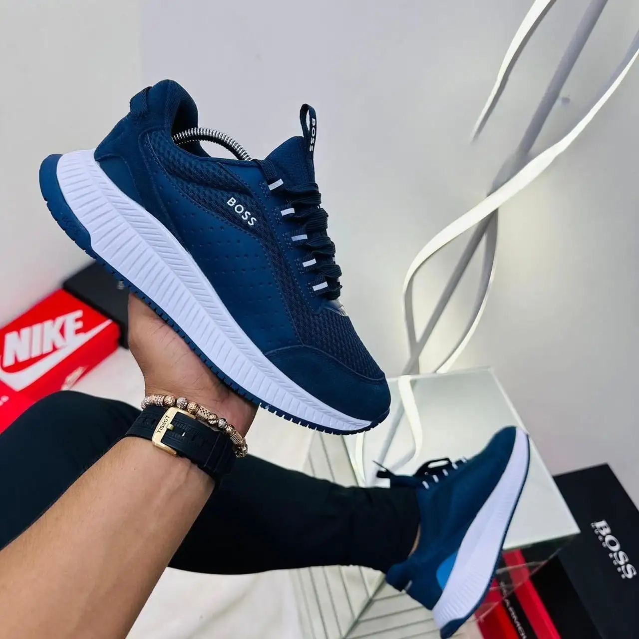 Tenis Hugo Boss Azul caballero 