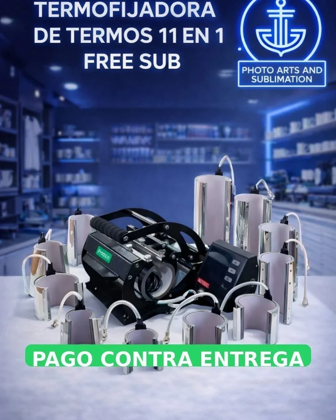 Termofijadora de Mugs 11 En 1