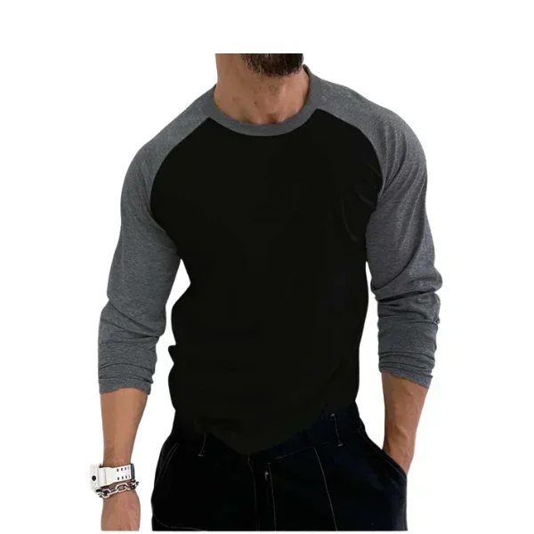 Homme Hombres Camiseta de color combinado