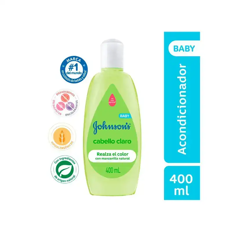 Acondicionador Para Bebé Johnson's Cabellos Claros x 400 ml