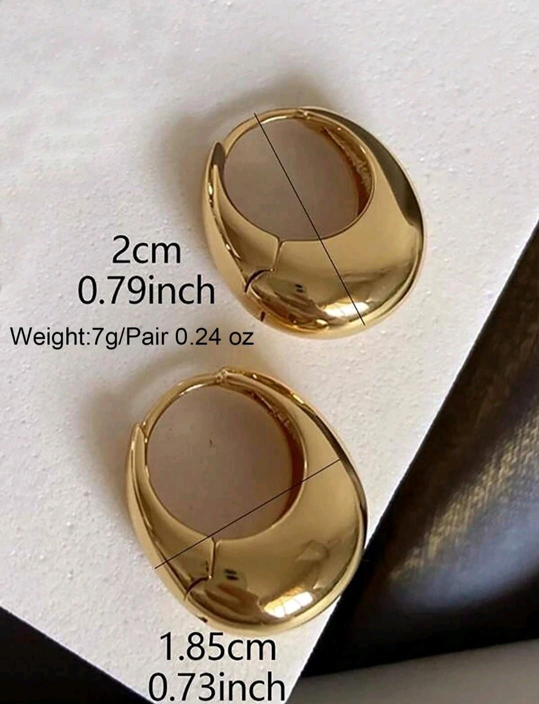 Pendientes en baño de oro 2