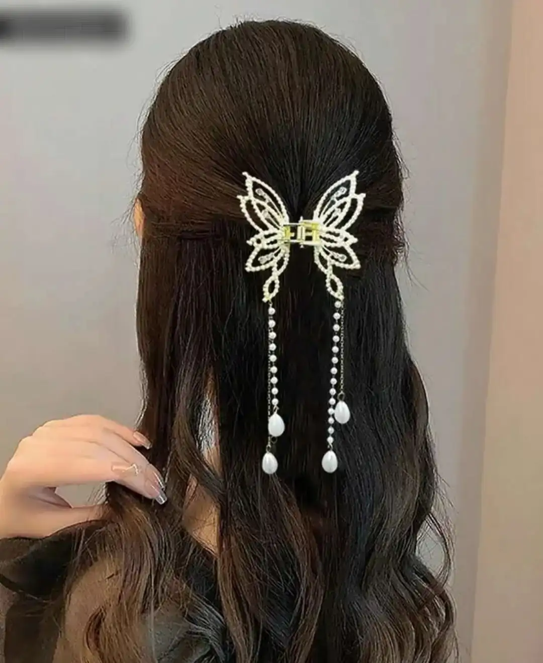 Pinza de pelo dorada para tocado 2