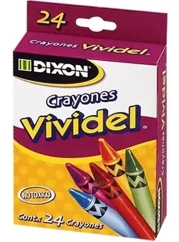Crayolas vividel con 24 colores jumbo 
