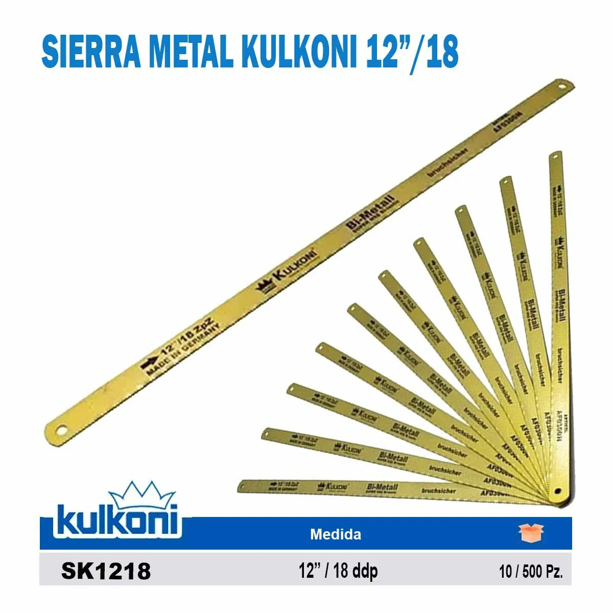 SIERRA METAL KULKONI 12"/18