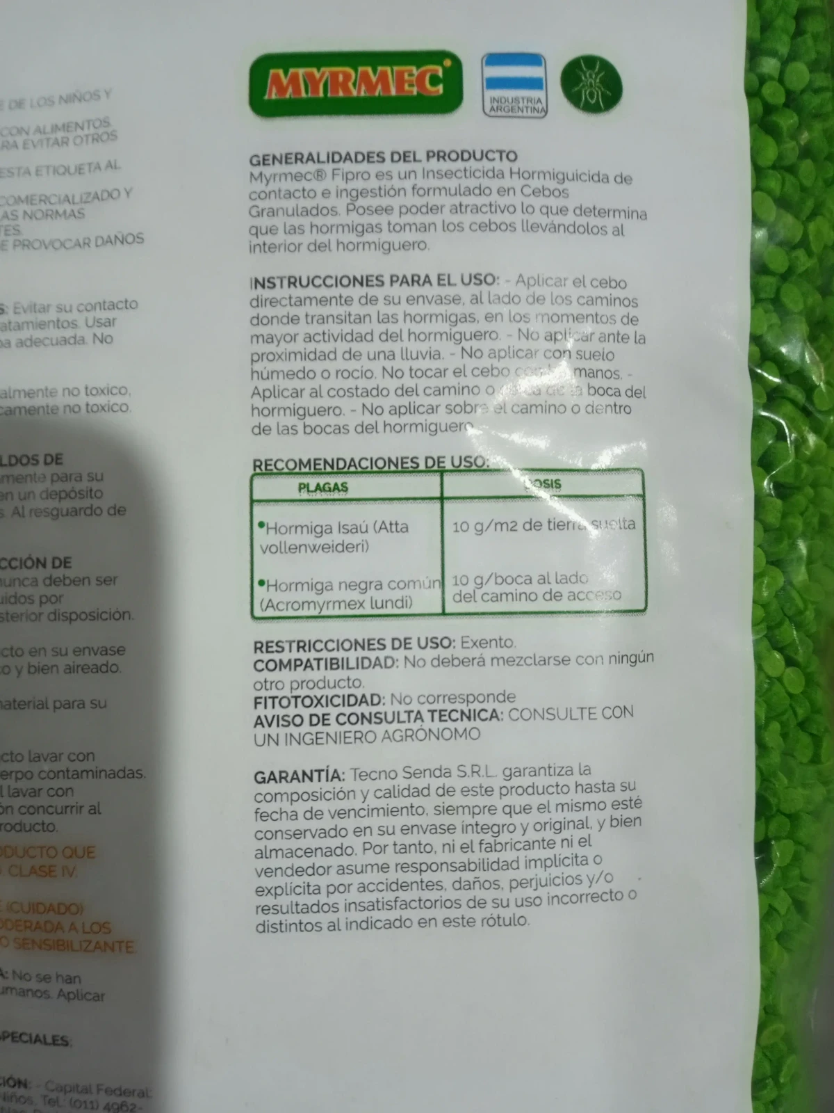 Cebo Granulado Hormigas  2
