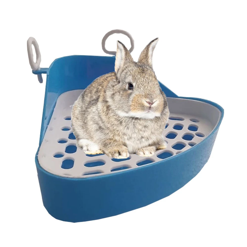 Baño Esquinero para Conejo Enano 23*15cm Bcp-01
