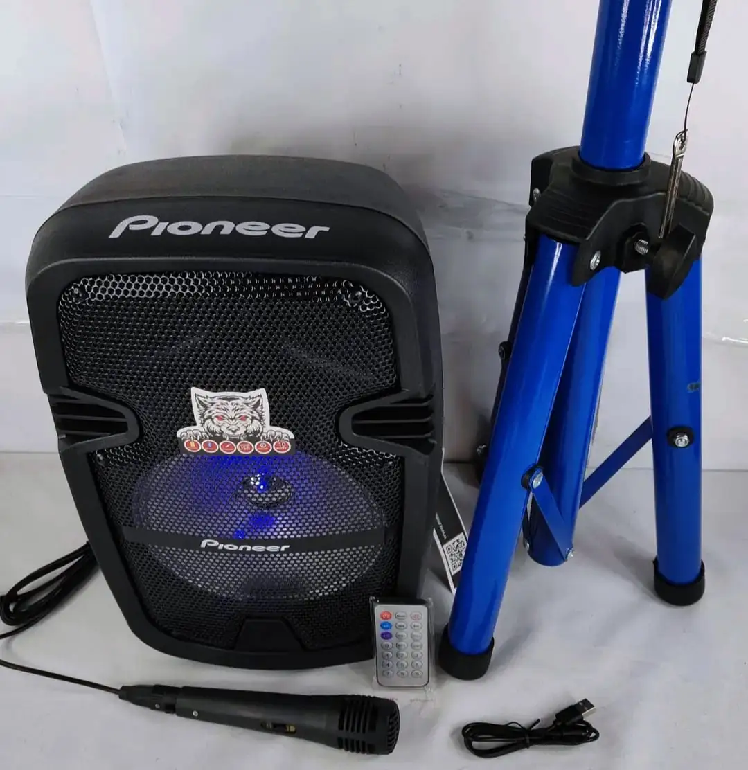 PARLANTE AMPLIFICADO RECARGABLE DE 8" EN PIONER Y JVL 2