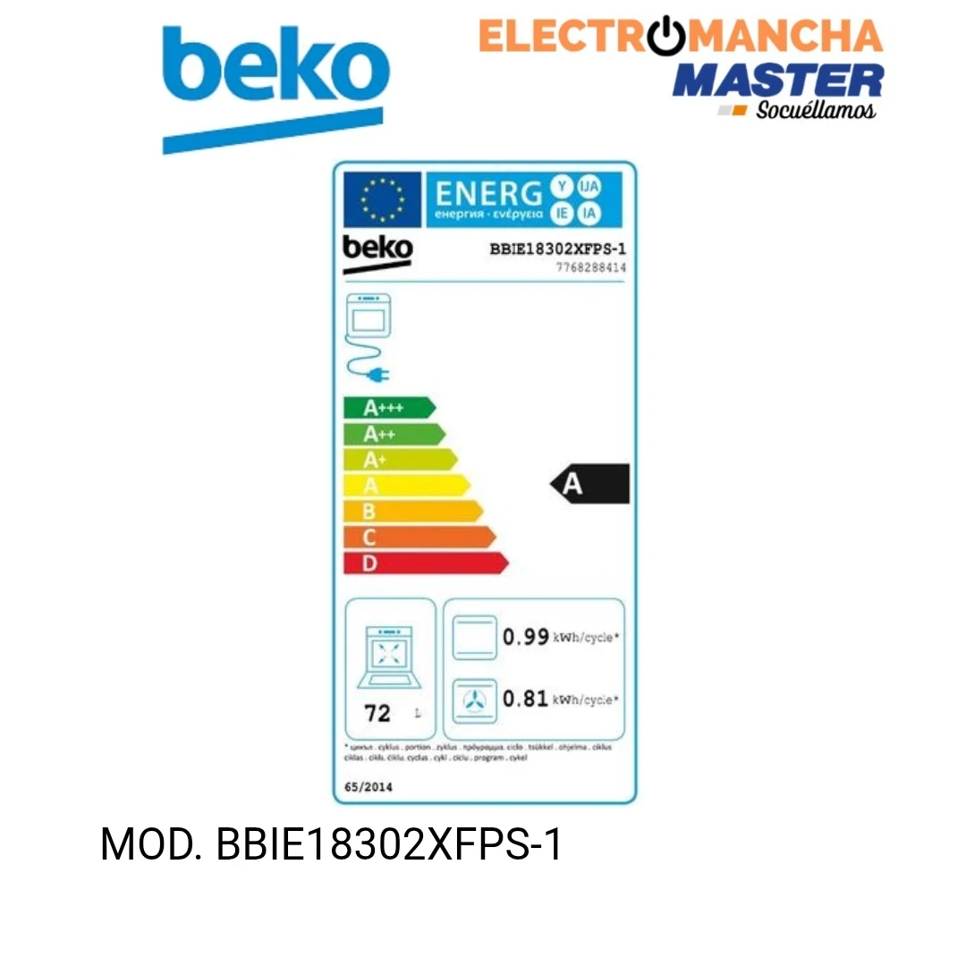HORNO BEKO BBIE18302XFPS-1 MULTIF. PIROLITICO CLASE A  9