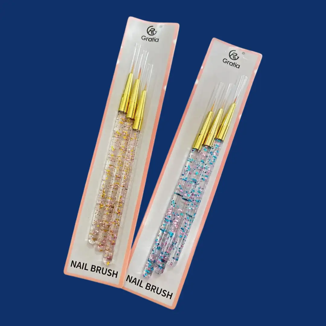 Set 3 Pinceles Liner para Decorar Uñas 2