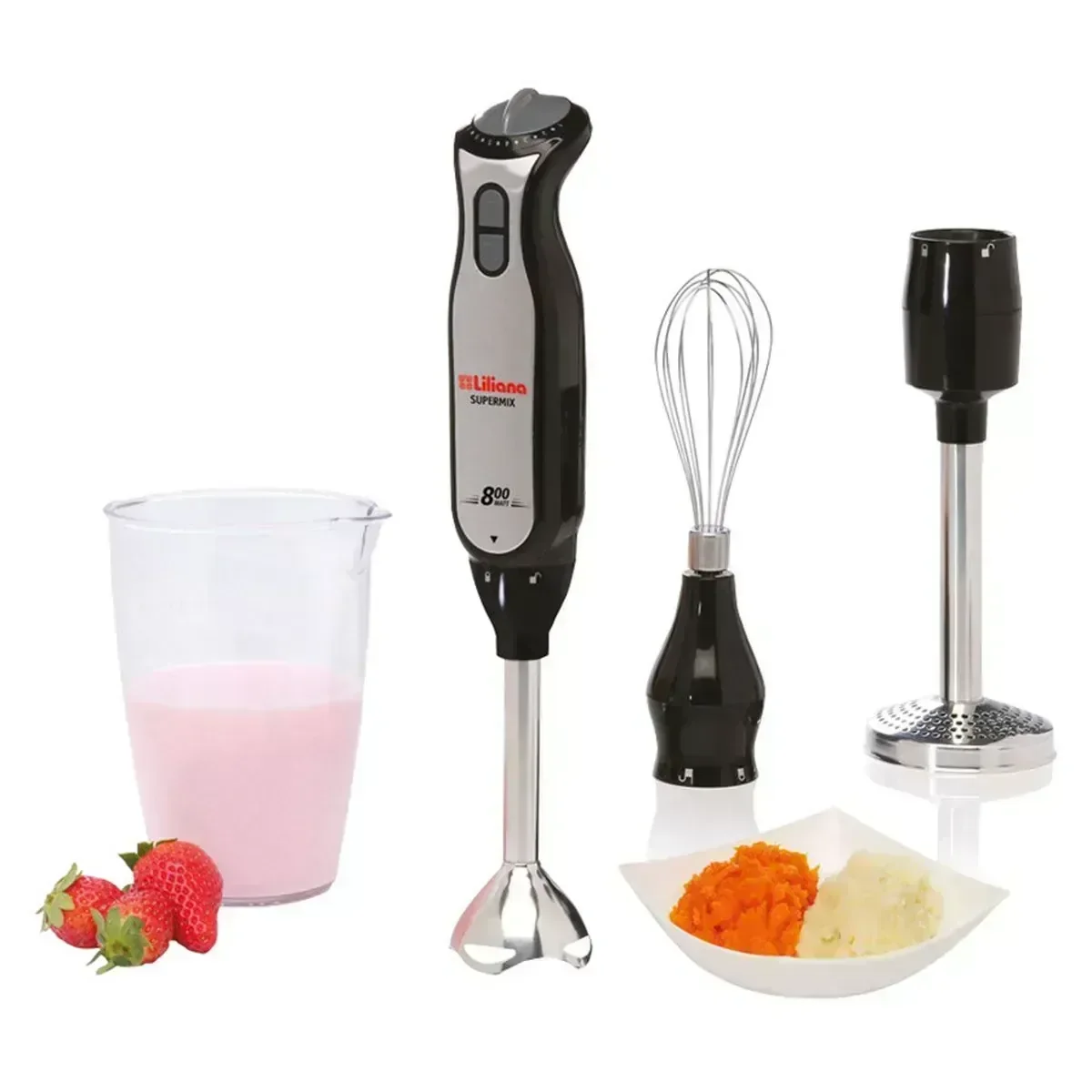 MIXER LILIANA AAH730 SUPERMIX NEGRO/INOXIDABLE
