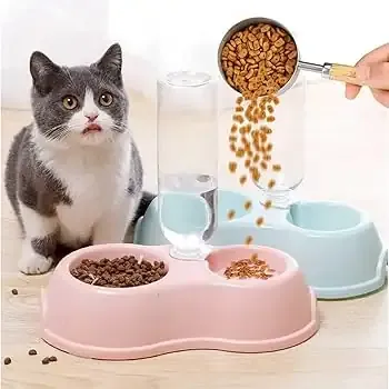Dispensador de Alimentos y Agua para Mascotas