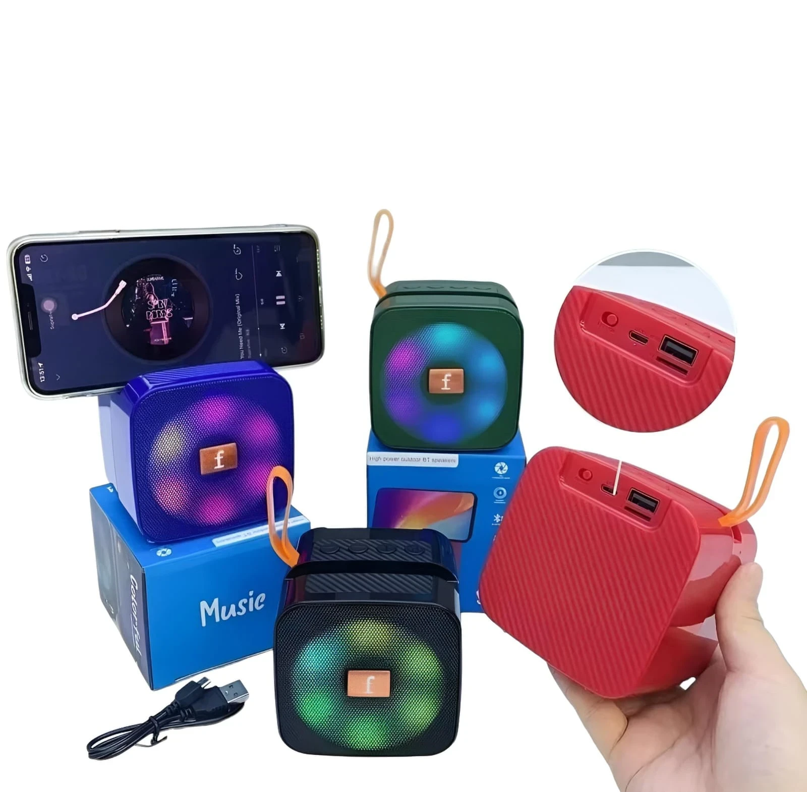 PARLANTE CON SOPORTE PARA CELULAR S-11