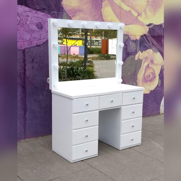 Tocador Hollywood Vanity G2 Repisa Lisa 7