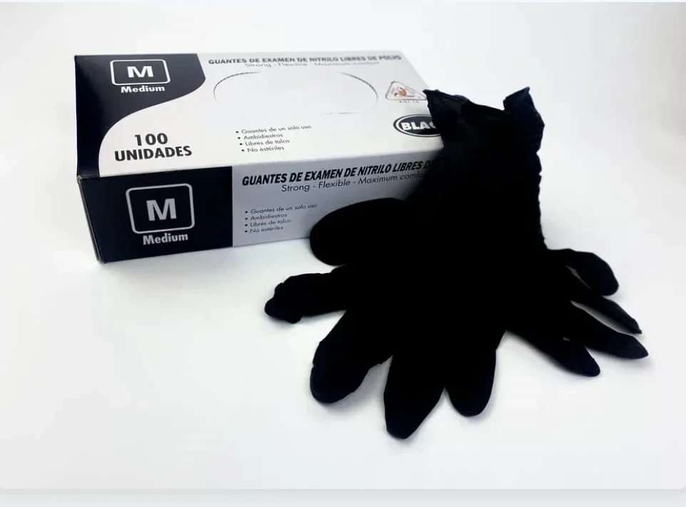 body safe guante nitrilo negro