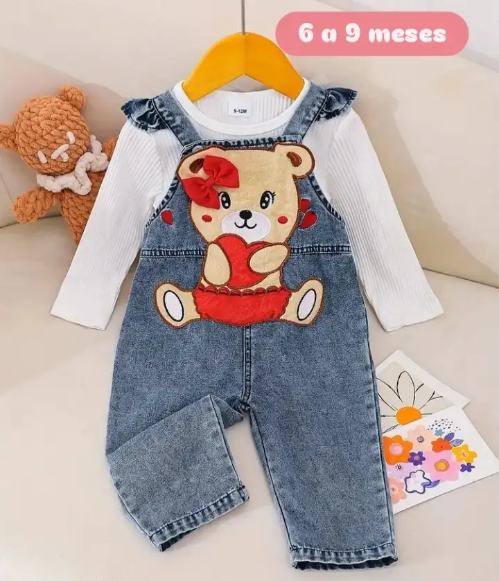 Conjunto overol jean 