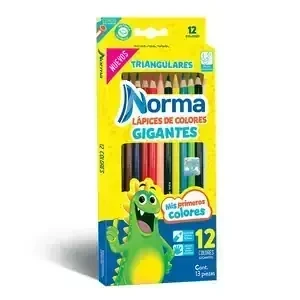 Norma 12 colores jumbo largos