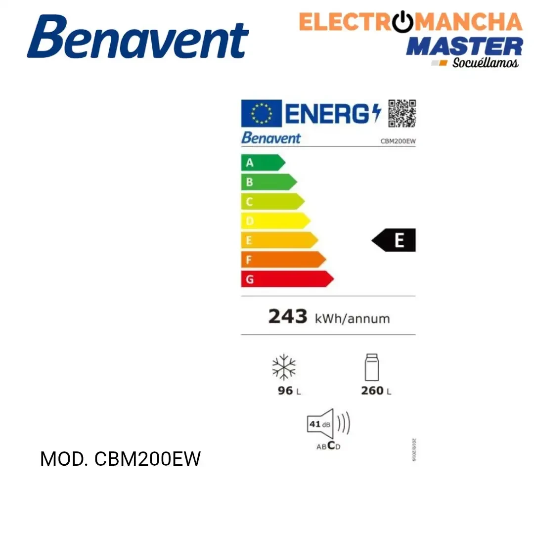 FRIGO COMBI BENAVENT CBM200EW NF 2,00X60 E 3
