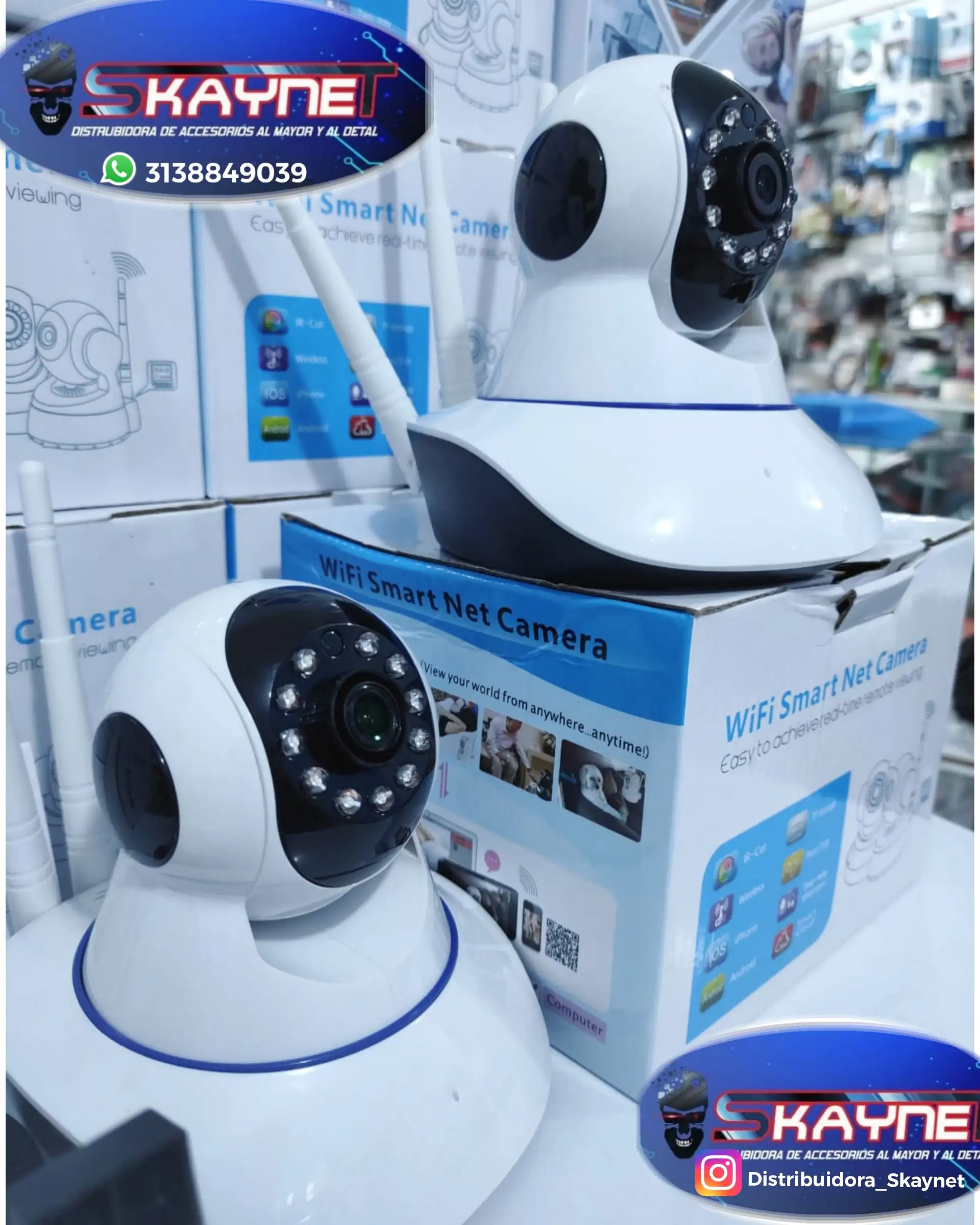 ↗️🖲CAMARA DE SEGURIDAD 🖲↗️3 antenas  3