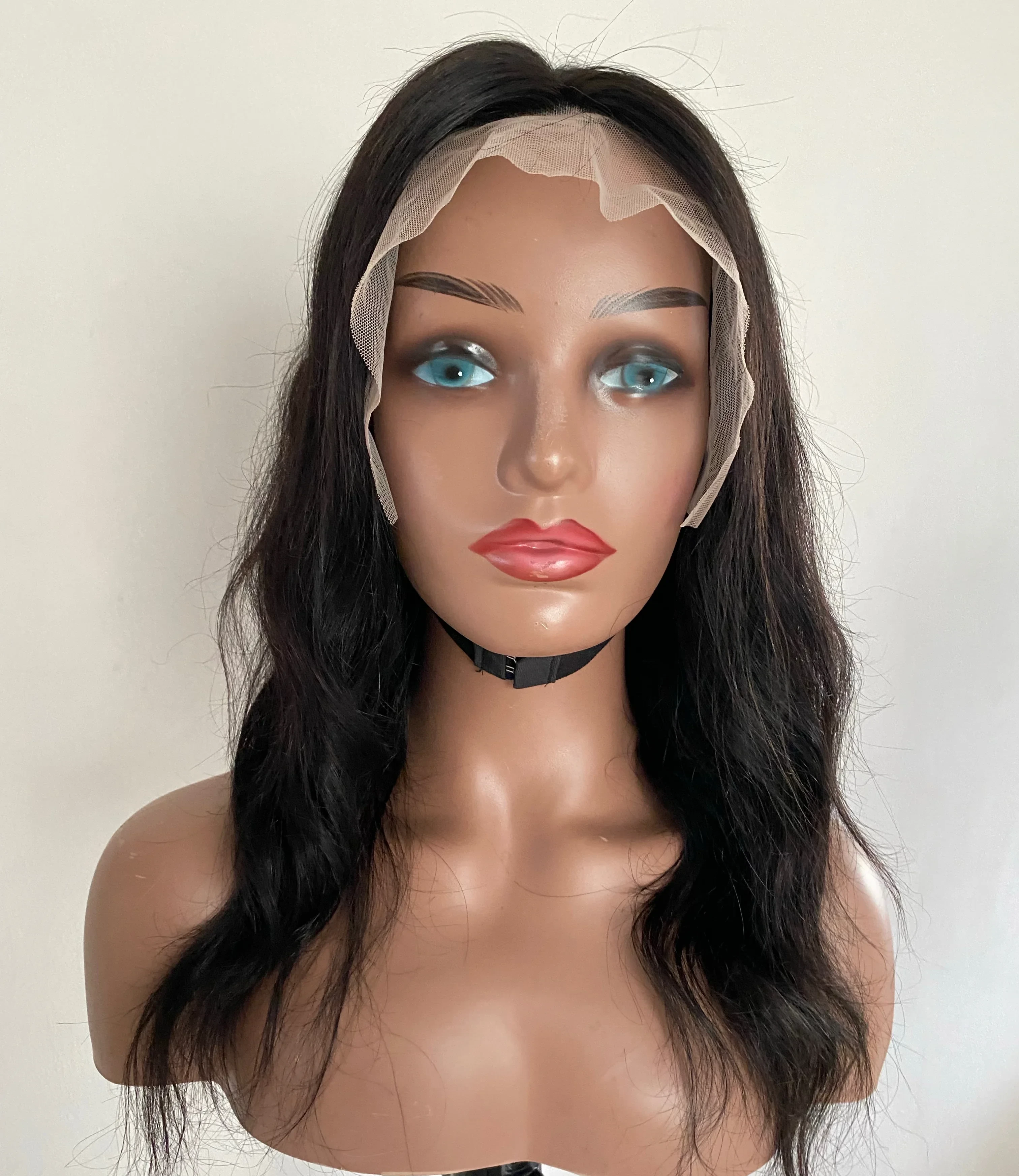 Peluca 16”, frontal lace 13x4,  150% densidad  2